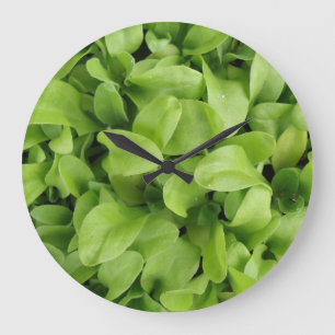Marigold Seedlings Wall Clock Stor Klocka