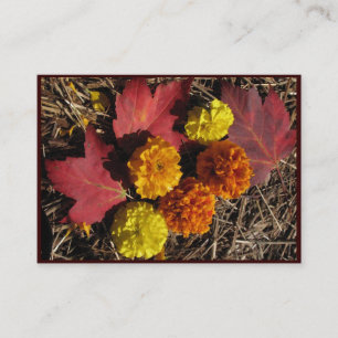 Marigolds and Maple Lövs ATC Visitkort
