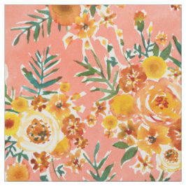 MARIGOLDS GARDEN Lycklig Blommigt Tyg