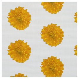 Marigolds & White Background Fabric Tyg