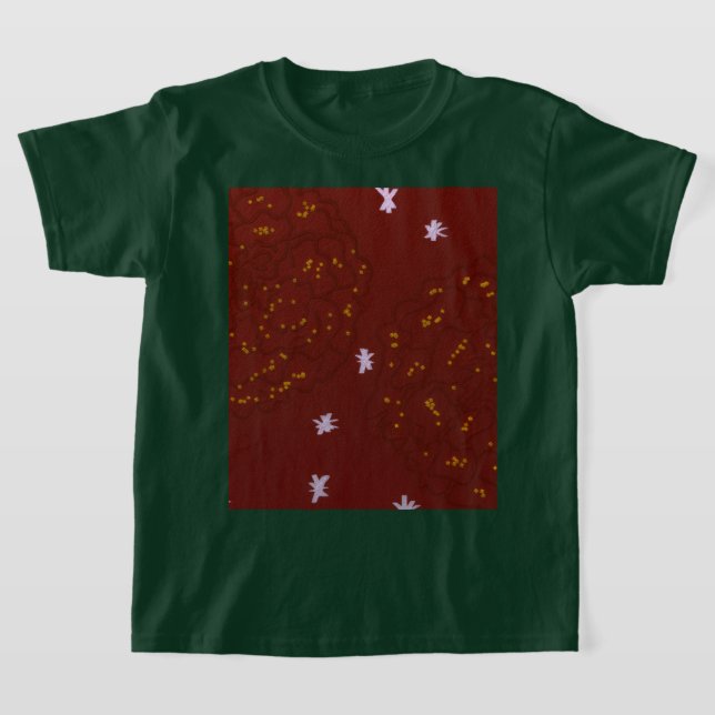 Marigolds with Stars T Shirt (Laydown)