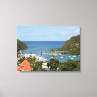 Marigot Bay Saint Lucia Canvastryck