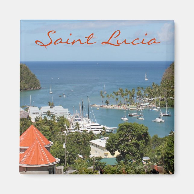 Marigot Bay Saint Lucia Magnet (Framsidan)