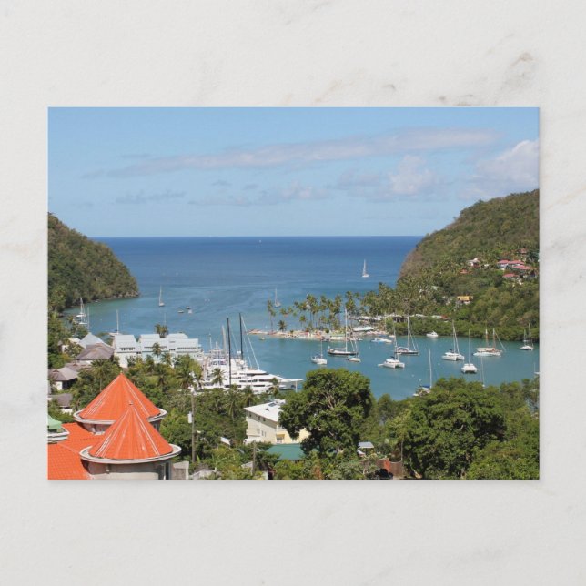 Marigot Bay Saint Lucia Vykort (Framsida)