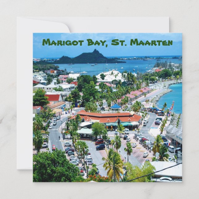 Marigot Bay, Sankt Maarten-sedelkort (Framsida)