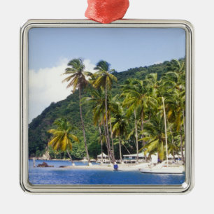 Marigot Bay, St. Lucia, Karibien Julgransprydnad Metall