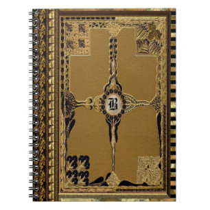 Marilayne Latoire VictorianGoth Monogram Anteckningsbok Med Spiral