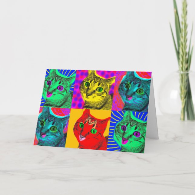 Marilyn Cats: Greeting Card Kort (Framsida)