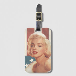 Marilyn flagga bagagebricka