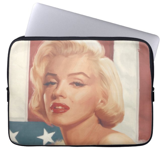 Marilyn flagga laptop sleeve (Framsidan)