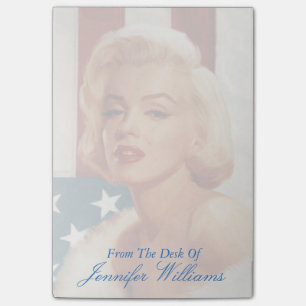 Marilyn flagga post-it block
