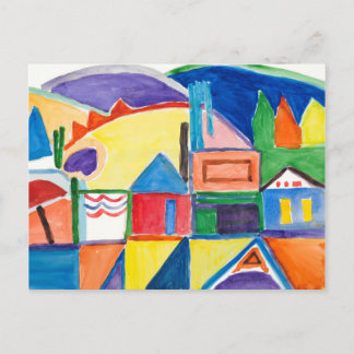 Marilyn Holmes Fine Art vykort "Main Street"