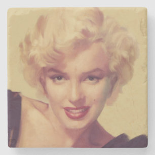 Marilyn i svart stenunderlägg