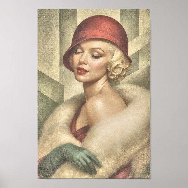 Marilyn in Art Deco Poster (Framsidan)