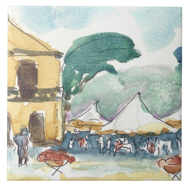 Marilyn keramiska Holmes belägger med tegel "den Kakelplatta (Framsidan)