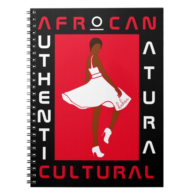 Marilyn MonFRO AFRoCA Afro Afrika Black Woman Anteckningsbok (Framsidan)