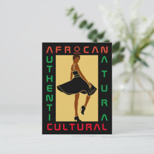 Marilyn MonFRO AFRoCA Afro Afrika Svart Kvinna Vykort