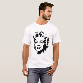 Marilyn Monroe Ansikte Stencil Pop Art T Shirt