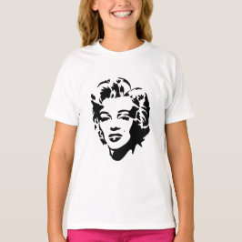 Marilyn Monroe Ansikte Stencil Pop Art T Shirt