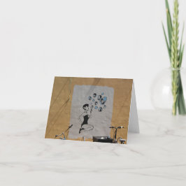 Marilyn Monroe grafitti Notecard Kort