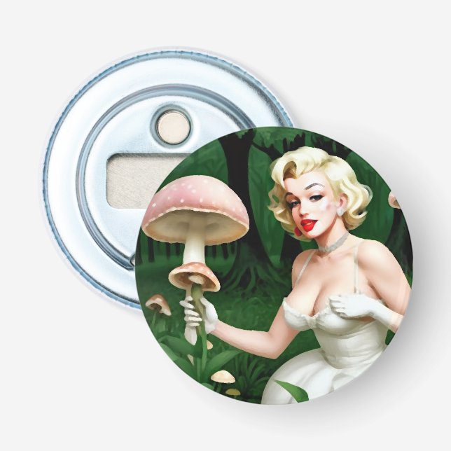 Marilyn Monroe Magiska Svamp fest Flasköppnare (Framsidan)