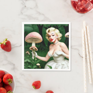 Marilyn Monroe Magiska Svamp fest Pappersservett