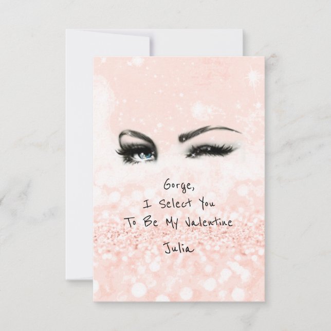 Marilyn Monroe Valentine Kärlek-förklaringen Ro Inbjudningar (Framsida)