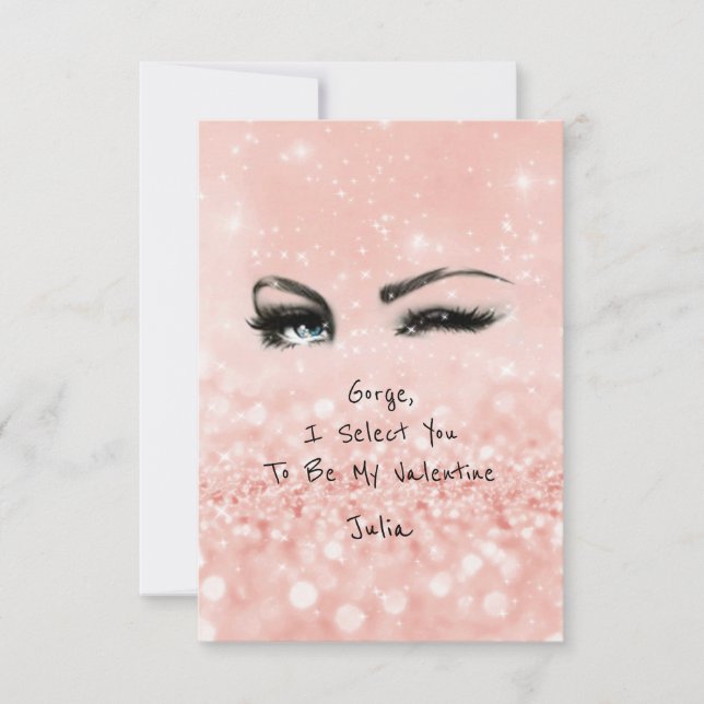 Marilyn Monroe Valentine Kärlek Rosa Inbjudningar (Framsida)