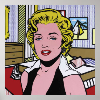 Marilyn pop-art av Roy Poster