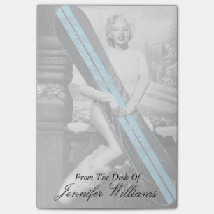 Marilyn Snowboard Post-it Block