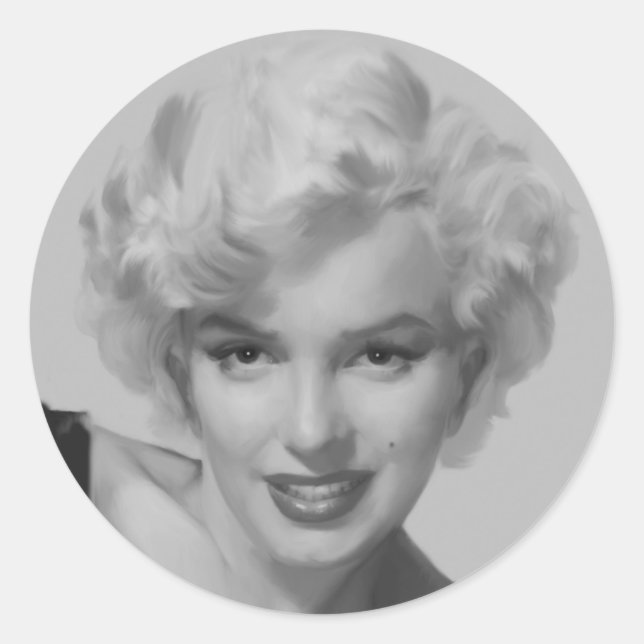 Marilyn, titta runt klistermärke (Framsida)