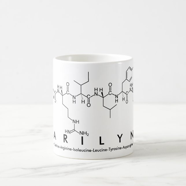 Marilynn peptide namn mugg (Center)