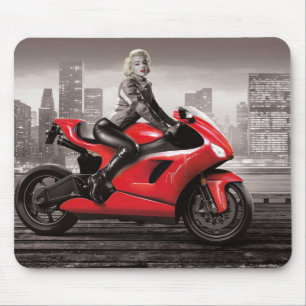 Marilyns motorcykel musmatta