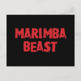 Marimba Beast Postcard Vykort