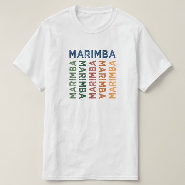 Marimba Colorful Tee Shirt (Design framsida)