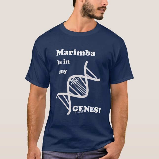 Marimba finns i mina gener tee shirt (Framsida)