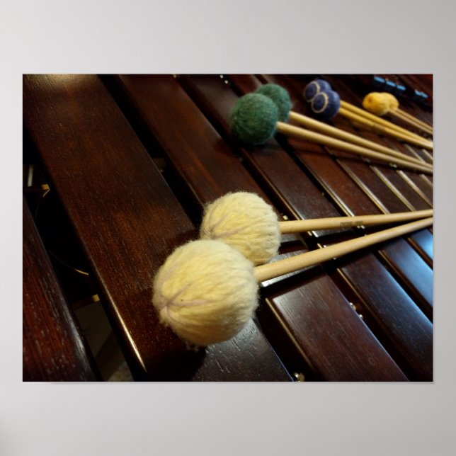 Marimba Mallets på Marimba Poster (Framsidan)