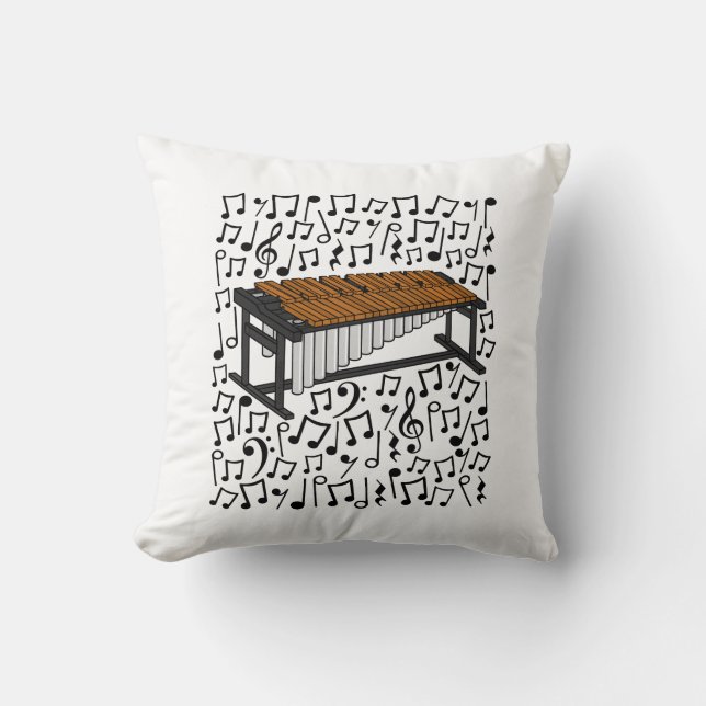 Marimba Musik noter Percussionist Music Teacher Kudde (Framsida)