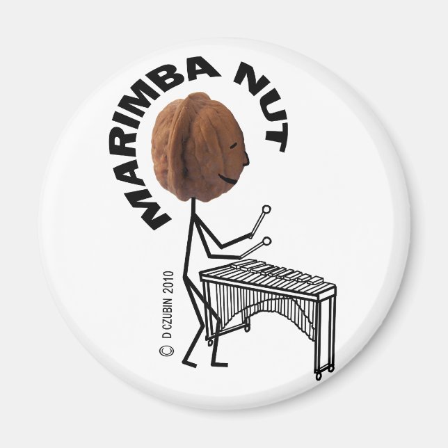 Marimba Nöt Magnet (Framsidan)