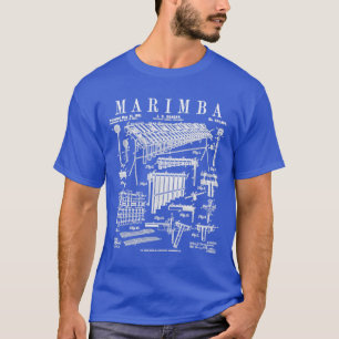 Marimba Player Percussion Musical Instrument Vinta T Shirt