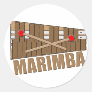 Marimba Runt Klistermärke
