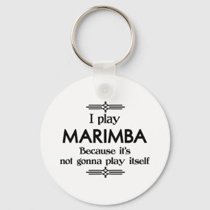 Marimba - Spela själv Funny Deco Music Nyckelring
