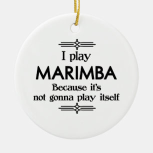 Marimba - Spela själv-snålt Deco Music Julgransprydnad Keramik