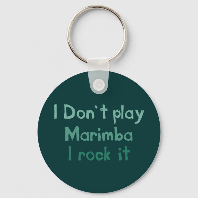 Marimba Sten it Keychain Nyckelring (Framsida)