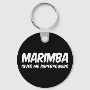 Marimba Superpower Funny Superhjälte Music Nyckelring
