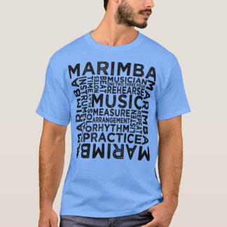 Marimba Typography  T Shirt