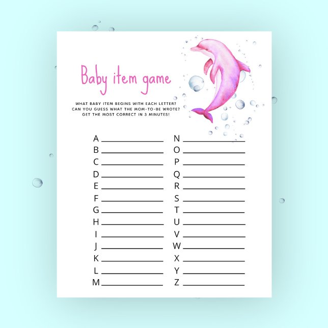 Marin Babypresent Spel. Baby Shower Spel (Skapare uppladdad)
