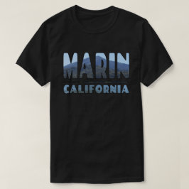 Marin California Mt Tamalapis visas i Brev T Shirt