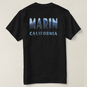 Marin California Mt Tamalpais in BREV Design T Shirt