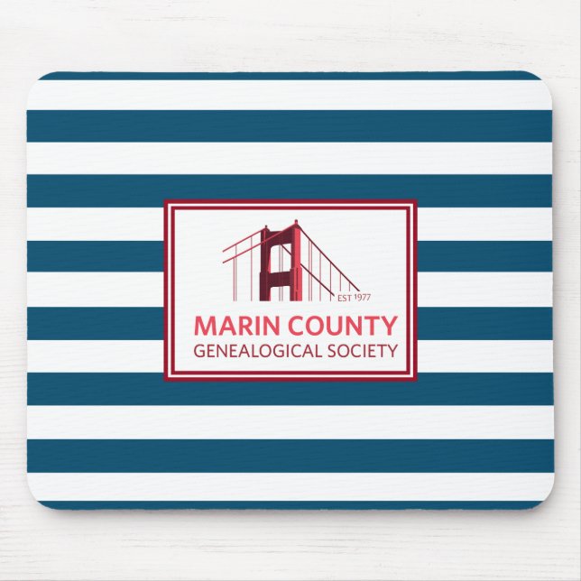 Marin County Genealogy Logotyp Musmatta (Framsidan)